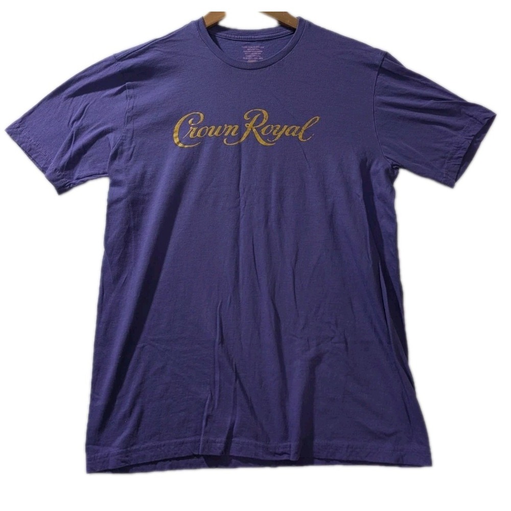 Crown Royal Purple Graphic T-Shirt Men's XL Made‎ in Colombia 100% Cotton
